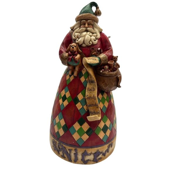Vintage Classic Santa “He Knows” Naughty Nice Figurine Heartwood Creek Jim Shore - Picture 1 of 7